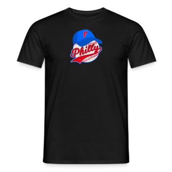 Philly Baseball Philadelphia Pennsylvania - Men's T-Shirt - black - Front - AI Model Male 178 light (178cm)