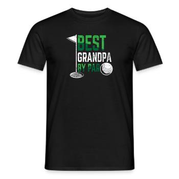 golf grandpa - Men's T-Shirt - black - Front - AI Model Male 178 light (178cm)