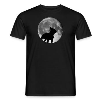 Boston Terrier Funny Gift Shirt - Men's T-Shirt - black - Front - AI Model Male 178 light (178cm)