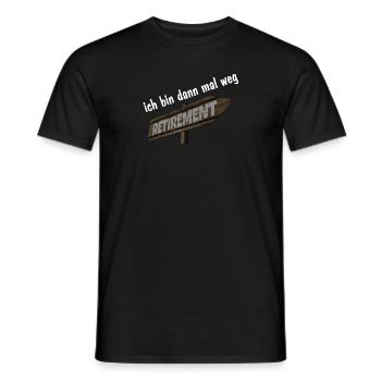 Pension - I'll be gone - Men's T-Shirt - black - Front - AI Model Male 178 light (178cm)