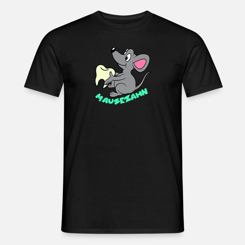 Mausezahn - Männer T-Shirt - Schwarz