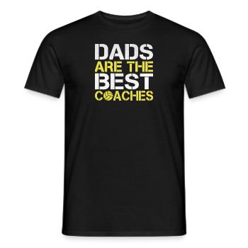 Dads Are The Best Coaches | gift idea - Men's T-Shirt - black - Front - AI Model Male 178 light (178cm)