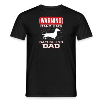 Dackel lustiges Geschenk Shirt - Männer T-Shirt - Schwarz - Vorne - AI Model Male 178 light (178cm)