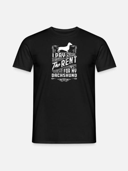Dachshund Funny Gift Shirt - Men's T-Shirt - black