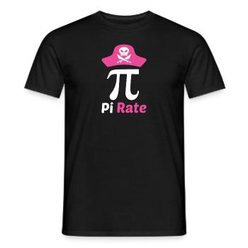 Taux de Pi Jour de Pi 14.03. Mathématiques Circulaire Nombre Pi - T-shirt homme - noir - Devant - AI Model Male 178 light (178cm)