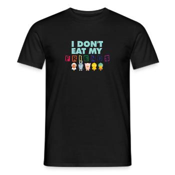vegetarisch - Heren T-shirt - zwart - Voor - AI Model Male 178 light (178cm)