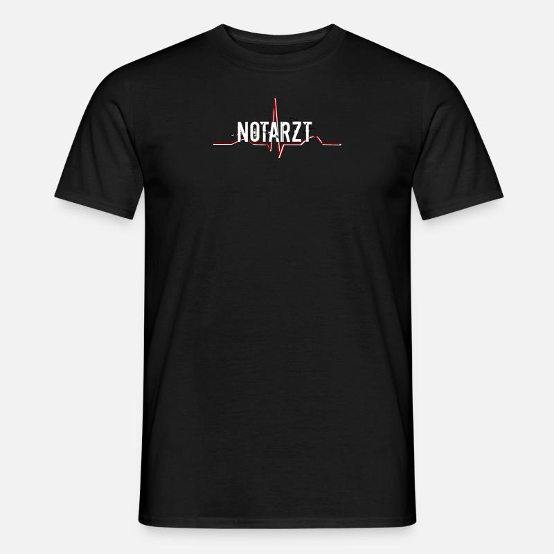 Notarzt - Männer T-Shirt - Schwarz