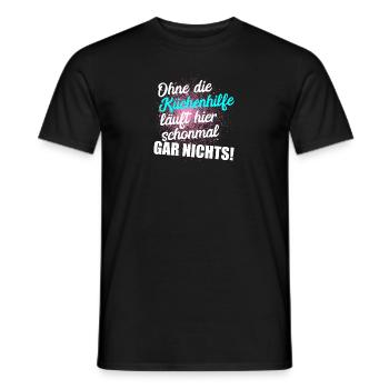 Küchenhilfe Beikoch Gastro Küche Geschenk Idee - Männer T-Shirt - Schwarz - Vorne - AI Model Male 178 light (178cm)