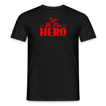 Maillot de bain · Soyez le héros · Cadeau - T-shirt homme - noir - Devant - AI Model Male 178 light (178cm)