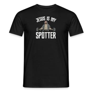 Jésus is my moqueur Christ catholique évangélique - T-shirt homme - noir - Devant - AI Model Male 178 light (178cm)