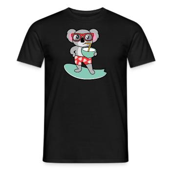 Koala bear - Men's T-Shirt - black - Front - AI Model Male 178 light (178cm)