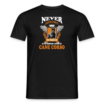 cane corso - Männer T-Shirt - Schwarz - Vorne - AI Model Male 178 light (178cm)