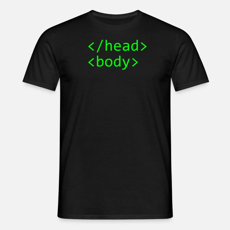 HTML - Männer T-Shirt - Schwarz