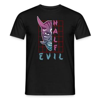 Oni Mask Japan Demon - Men's T-Shirt - black - Front - AI Model Male 178 light (178cm)