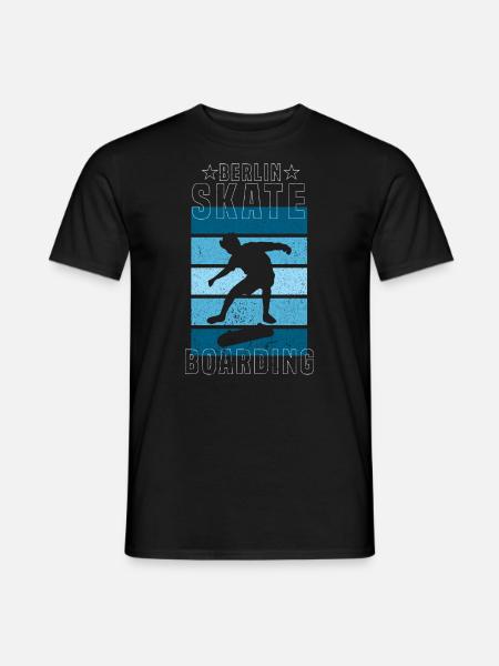 Skateboard Skateboarder Berlin Skating - Men's T-Shirt - black