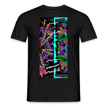 Sabre Laser Turquoise 10t 4000 - T-shirt homme - noir - Devant - AI Model Male 178 light (178cm)
