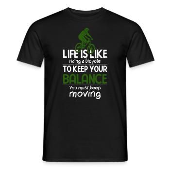 Vélo de montagne Cyclisme Cyclisme Cyclisme - T-shirt homme - noir - Devant - AI Model Male 178 light (178cm)
