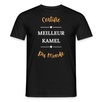 Certifié meilleur kamel du monde - T-shirt homme - noir - Devant - AI Model Male 178 light (178cm)