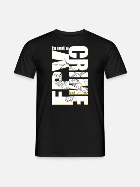 FPV is not a Crime Drohnen Pilot - Männer T-Shirt - Schwarz