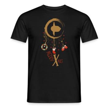 Mondfisch Weihnachten Weihnachtstraumfänger - Männer T-Shirt - Schwarz - Vorne - AI Model Male 178 light (178cm)