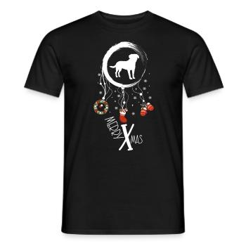 Großer Schweizer Sennenhund Weihnachten Weihnachts - Männer T-Shirt - Schwarz - Vorne - AI Model Male 178 light (178cm)
