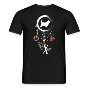 Norwich Terrier Weihnachten Weihnachtstraumfänger - Männer T-Shirt - Schwarz - Vorne - AI Model Male 178 light (178cm)