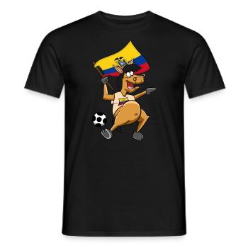 Fan Pferd Ecuador - Männer T-Shirt - Schwarz - Vorne - AI Model Male 178 light (178cm)