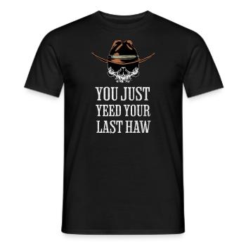 Tu viens de pleurer ton dernier Haw - T-shirt homme - noir - Devant - AI Model Male 178 light (178cm)