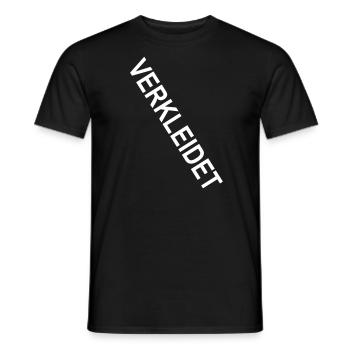 Verkleidet Fasching Kein Kostüm Karneval lustig - Männer T-Shirt - Schwarz - Vorne - AI Model Male 178 light (178cm)