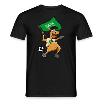 Fan Horse Saudi Arabia - Men's T-Shirt - black - Front - AI Model Male 178 light (178cm)