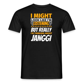 Janggi cadeau amusant - T-shirt homme - noir - Devant - AI Model Male 178 light (178cm)