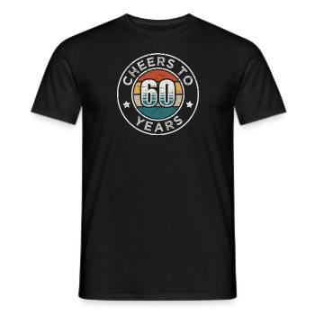 Prost auf 60 Jahre Jahrgang 60. Geburtstag - Männer T-Shirt - Schwarz - Vorne - AI Model Male 178 light (178cm)