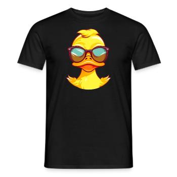 Bébé canard - T-shirt homme - noir - Devant - AI Model Male 178 light (178cm)