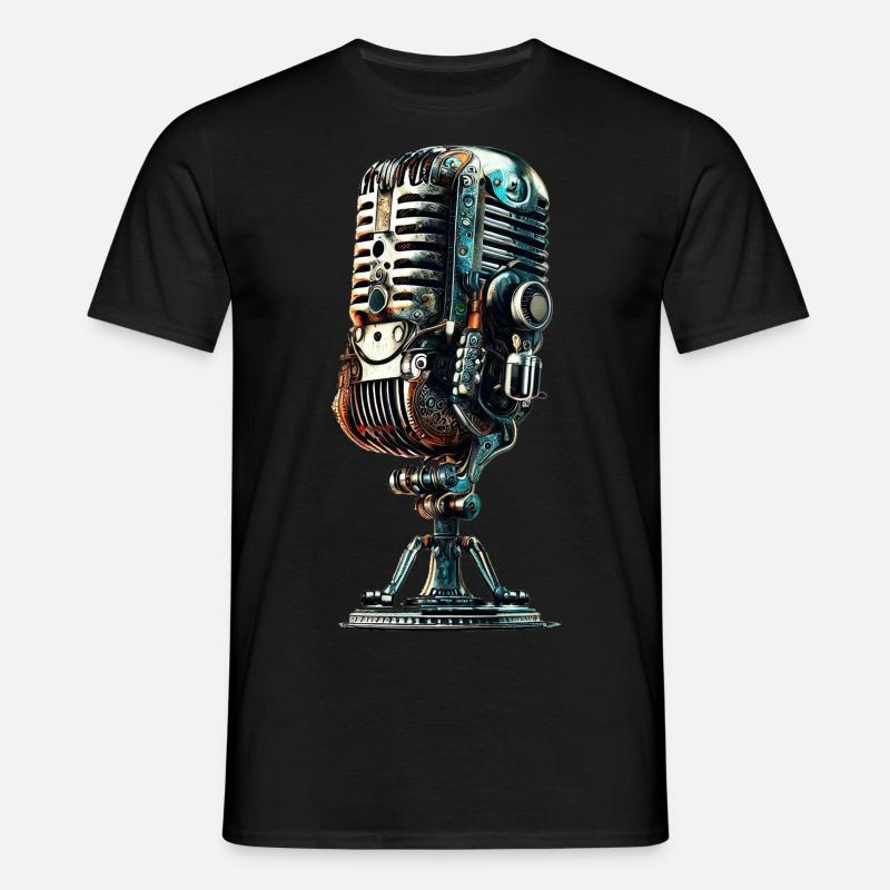 Microphone - Men's T-Shirt - black