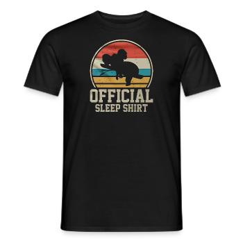 T-shirt officiel Sleep - T-shirt homme - noir - Devant - AI Model Male 178 light (178cm)