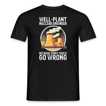 Erneuerbare Nukleare Spruch für Nukleartechnik - Männer T-Shirt - Schwarz - Vorne - AI Model Male 178 light (178cm)