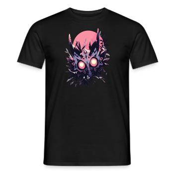 Cursed Occult Dragon Mask - Dark Design - Men's T-Shirt - black - Front - AI Model Male 178 light (178cm)
