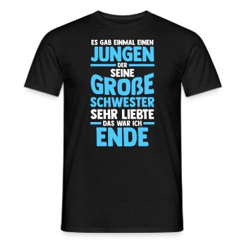 Geschwister Bruder Schwestern Schwester - Männer T-Shirt - Schwarz - Vorne - AI Model Male 178 light (178cm)