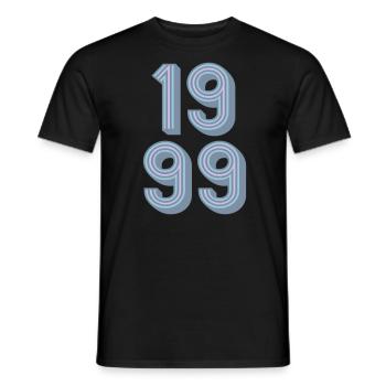1999 Geburtsjahr | Farben änderbar - Männer T-Shirt - Schwarz - Vorne - AI Model Male 178 light (178cm)
