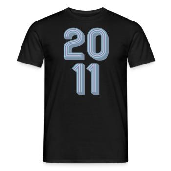 2011 Geburtsjahr | Farben änderbar - Männer T-Shirt - Schwarz - Vorne - AI Model Male 178 light (178cm)