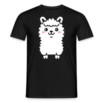 Baby-Lama - Männer T-Shirt - Schwarz - Vorne - AI Model Male 178 light (178cm)