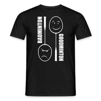 Badminton Goodminton - Sport - Wortspiel - Männer T-Shirt - Schwarz - Vorne - AI Model Male 178 light (178cm)