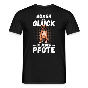 Chien AllemandBoxer Allemand - T-shirt homme - noir - Devant - AI Model Male 178 light (178cm)