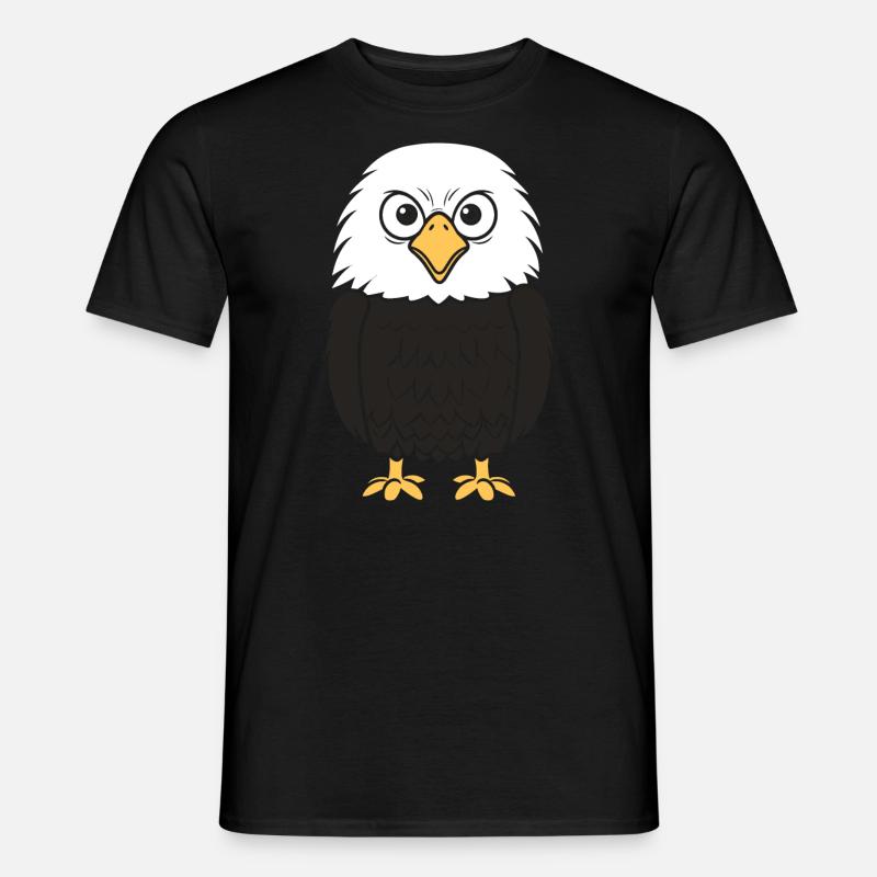 Adler-Vogel - Männer T-Shirt - Schwarz