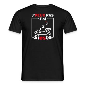 Ich kann nicht, ich habe ein Nickerchen gemacht - Männer T-Shirt - Schwarz - Vorne - AI Model Male 178 light (178cm)