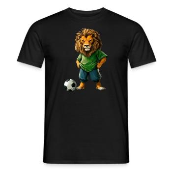 Lions Football - T-shirt homme - noir - Devant - AI Model Male 178 light (178cm)