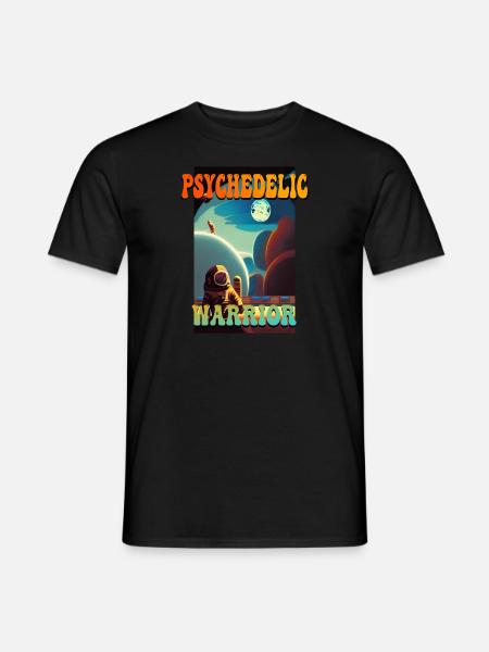 Psychedelic Warrior - Men's T-Shirt - black