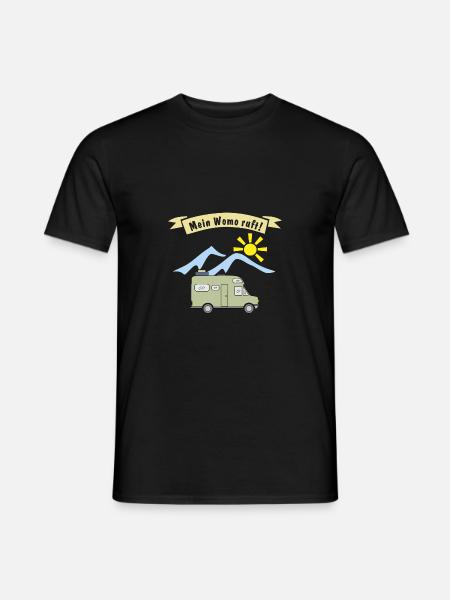 my womo is calling - Men's T-Shirt - black