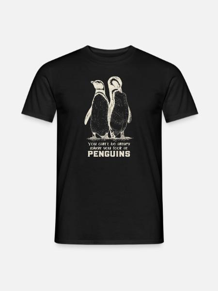 Penguins - Men's T-Shirt - black