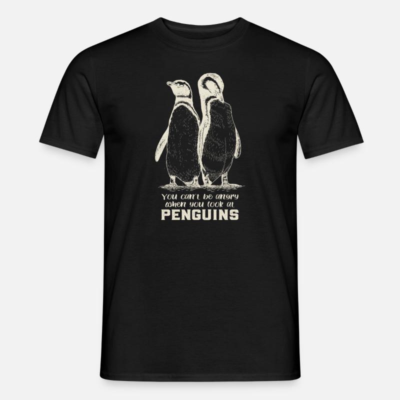Pinguine - Männer T-Shirt - Schwarz